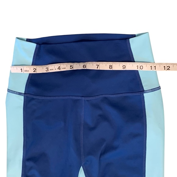 Wilo the Label by Anthropologie blue color block leggings, size XS, NWOT - Picture 5 of 7